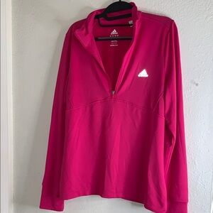 Like new Adidas Pink Quarter-Zip Pullover